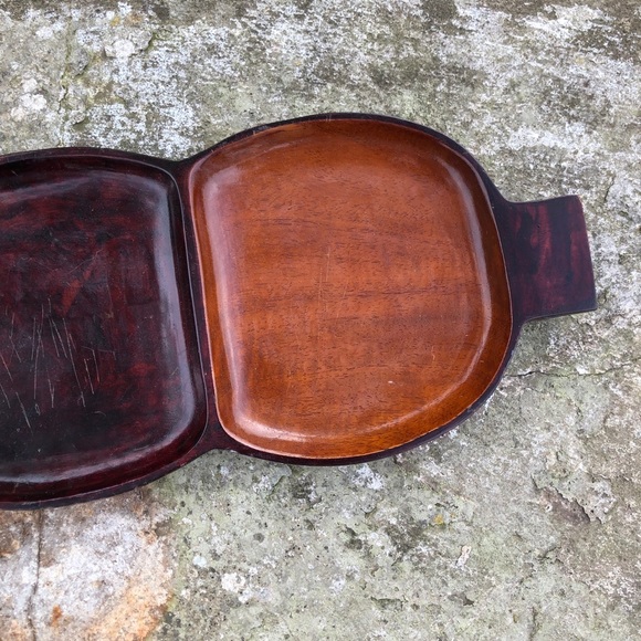 Vintage Taverneau Hand Crafted Wood Platter Tray - Picture 5 of 10